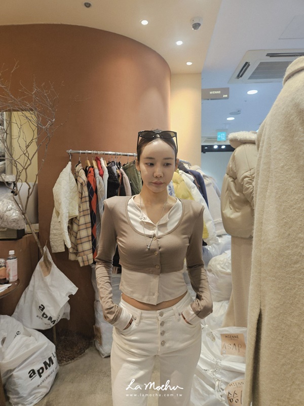 (限量商品)拼色假兩件顯瘦上衣